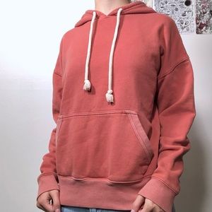 Universal thread coral hoodie.